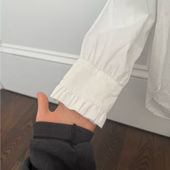 Women’s Button Down with Ruffle - Picture 2 of 5